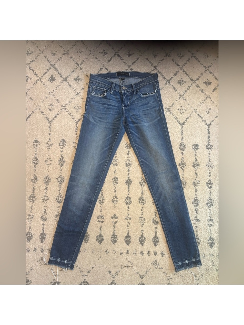 Flying Monkey Blue Skinny Jeans with Distressed Details